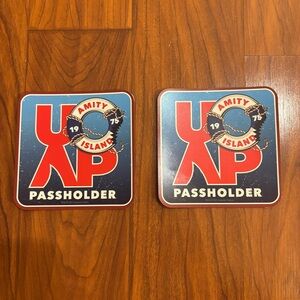 Universal Orlando Annual Passholder Jaws Amity Island Magnets Set of 2